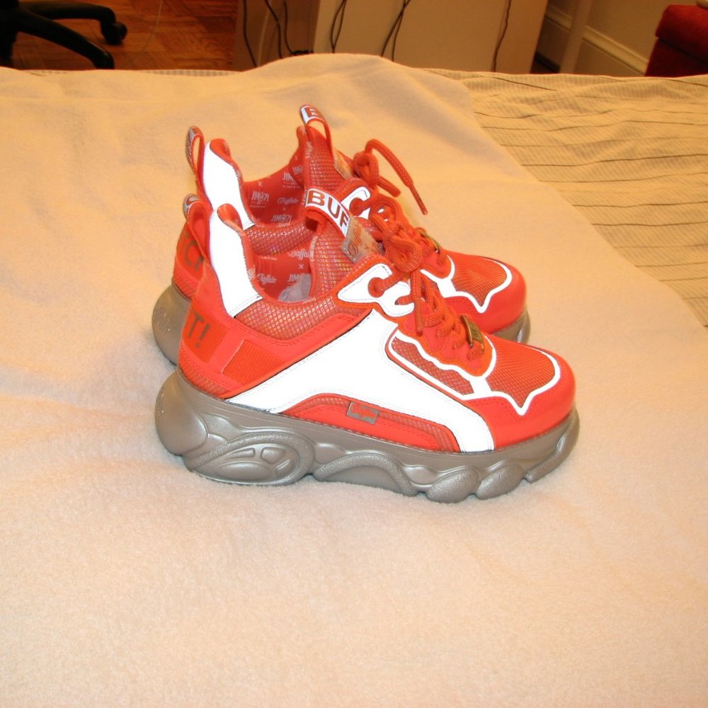 COPY - BUFFALO BOOTS REFLEX ORANGE PLATFORM SNEAKERS